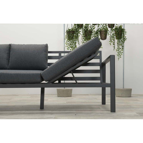 Garden Impressions loungeset Denver zwart links - 4-delig - vtwonen shop