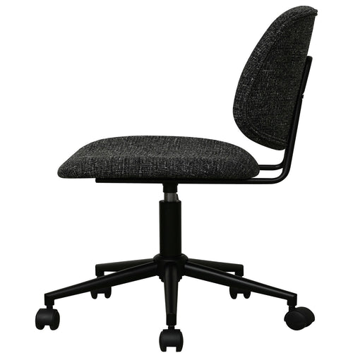 Furnhouse bureaustoel Alto - Zwart - Stof (Bouclé) - 57x60x82