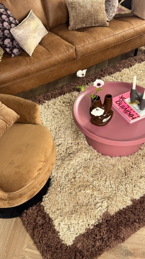Interieur05 vloerkleed Pilo - hoogpolig - beige/bruin - 240 x 340 cm - vtwonen shop