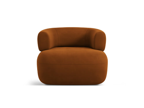 Micadoni - Fauteuil "Jenny" flueel roze - 88x90x73cm