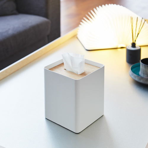 Yamazaki Tissuebox Vierkant - Rin - Wit - vtwonen shop