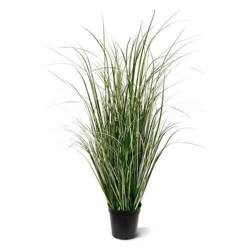 Maxifleur Kunst Rietgras plant 80cm - groen/crème