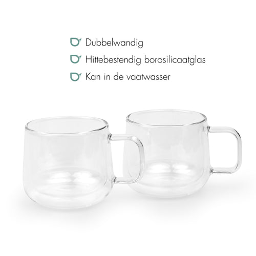 Bredemeijer -Dubbelwandig glas Merano 350ml s/2 - vtwonen shop