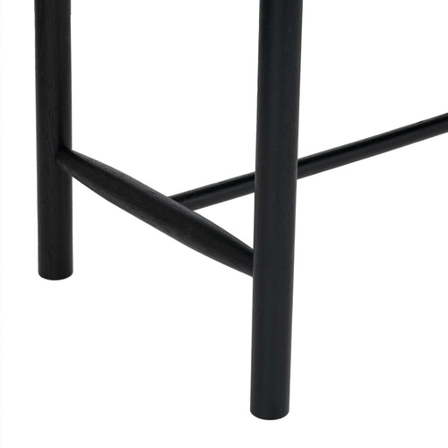 Furnhouse bankje Shine - Zwart - Papiergaren - 36x90x45