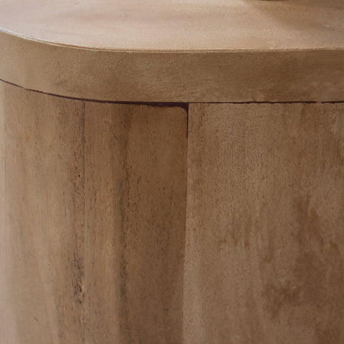 Giga Meubel Wandkast Leco - Mangohout - Naturel - 160x40x210cm - vtwonen shop