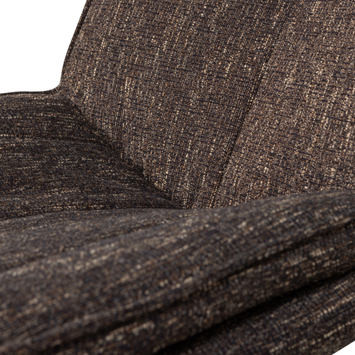 WOOOD draaifauteuil Milaro - Polyester - Bruin Melange - 88x75x94 - vtwonen shop