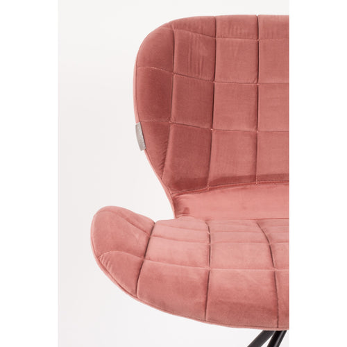 Zuiver OMG Velvet Eetkamerstoelen Roze - Set van 2 - vtwonen shop