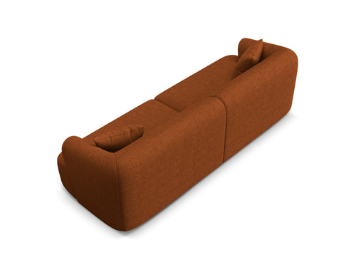 Cosmopolitan Design Modulaire bank Campi 4-zits, structurele stof baksteen - 90x255x70cm
