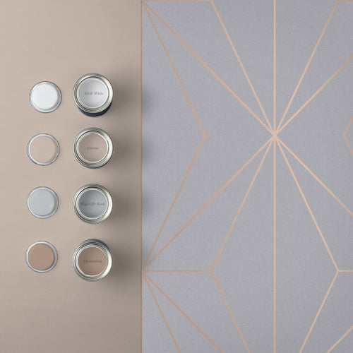 Graham & Brown Vliesbehang - Harmony Grey Rosegold - 10mx53cm - vtwonen shop