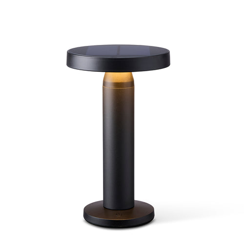 Lighto | Tafellamp zwart solar voor buiten | Oplaadbaar | Werkt op zonne-energie - vtwonen shop