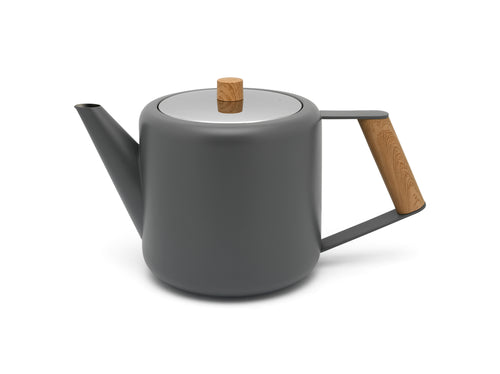 Bredemeijer - Theepot Duet Design Boston 1,1L grijs - vtwonen shop