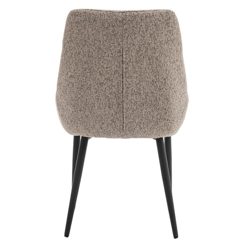 DÉJA Living Eetkamerstoel Malou - Taupe/Zwart - Set van 2 - vtwonen shop