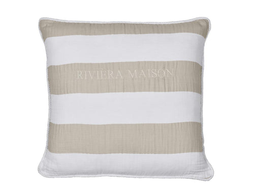 Riviera Maison decoratiekussen Striped - 45x45 cm - zand