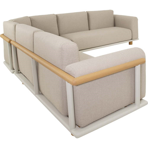 Lesli Living loungebank Mezio - beige - 86x86x28cm