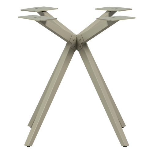 WOOOD kruispoot Holland - Metaal - Dakargrau - 72x80x80 - vtwonen shop