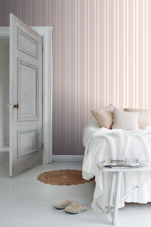 Sanders & Sanders behang strepen roze - 53 cm x 10 m - 640309