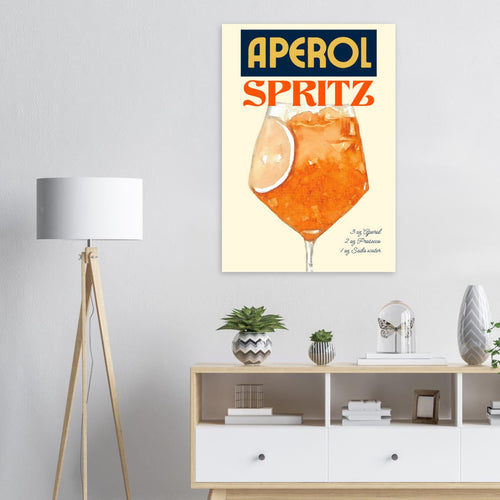 Artfulprints Poster Aperol Spritz - Original   - 30x40 cm - Oranje