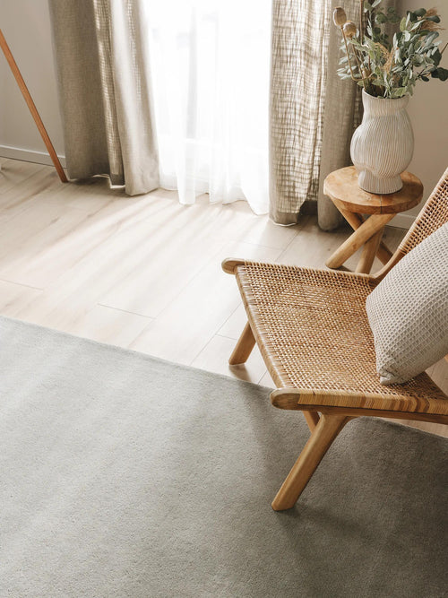 benuta wollen vloerkleed Bent - grijs - 200x300 cm