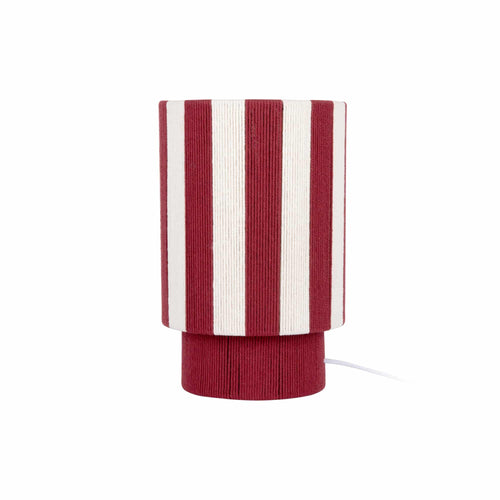 Leitmotiv tafellamp Vienna Stripes - rood - Ø22cm