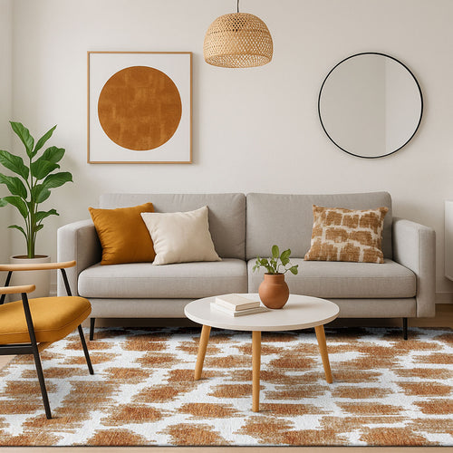 Lola&Moi vloerkleed Golden Sand - goud -200x280cm - vtwonen shop