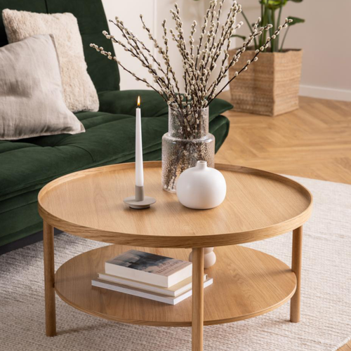 Rebellenclub Salontafel Jango - ø80 cm - Eiken - vtwonen shop