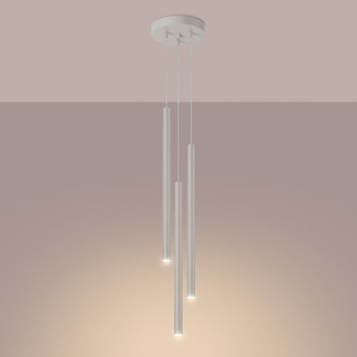 Sollux Lighting Hanglamp PASTELO 3P beige - 19,5x19,5x104cm