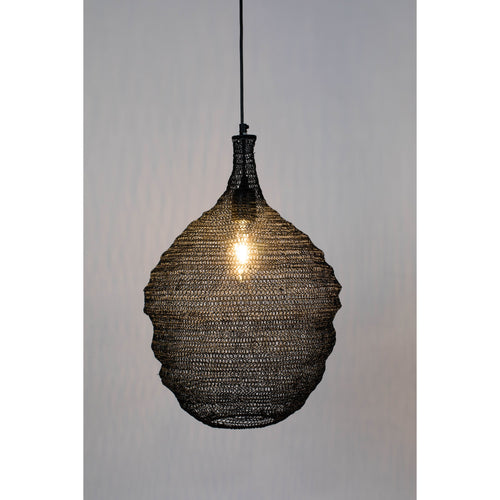 Housecraft Living Lena Hanglamp M Zwart - vtwonen shop