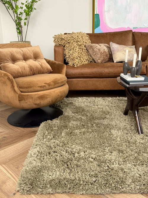 Interieur05 vloerkleed Pilo - hoogpolig - groen - 200 x 290 cm