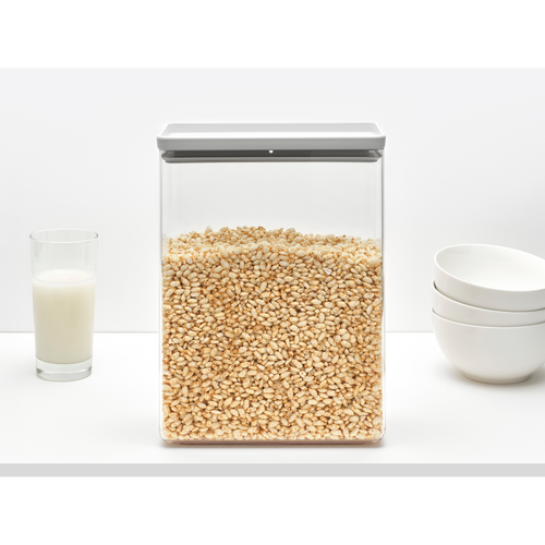 Brabantia Tasty+ Voorraadbus stapelbaar 5,4 liter - Light Grey