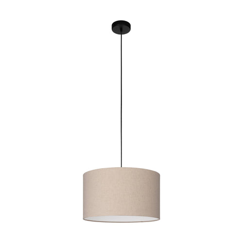 EGLO hanglamp Feniglia - e27 - ø 38 cm - beige/zwart - linnen - vtwonen shop