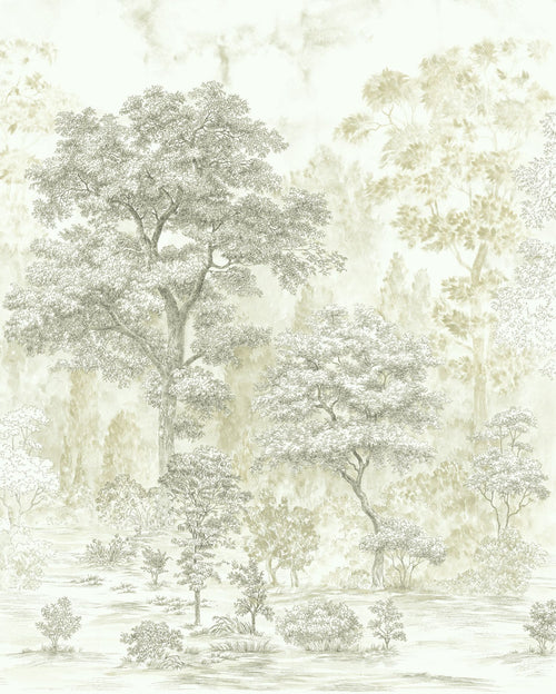 Komar fotobehang bomen beige - 200 x 250 cm - 611188
