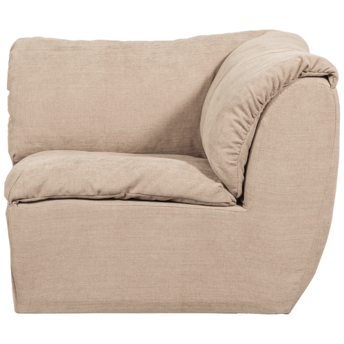 WOOOD hoekelement Baggy - Geweven Chenille - Zand - 81x96x96 - vtwonen shop