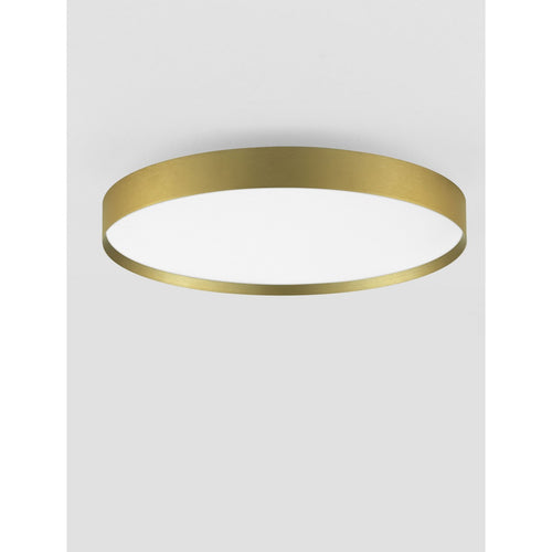Nova Luce ROI Inbouw plafondlamp geborsteld goud, Triac dimbare LED 48W 3724lm 2700-3000K CCT