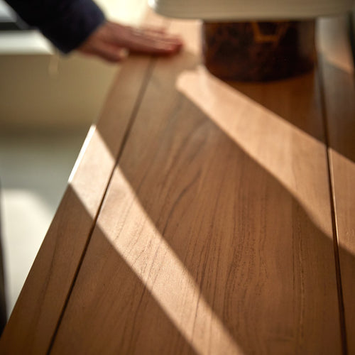 Tikamoon Massief teakhouten consoletafel - Naturel