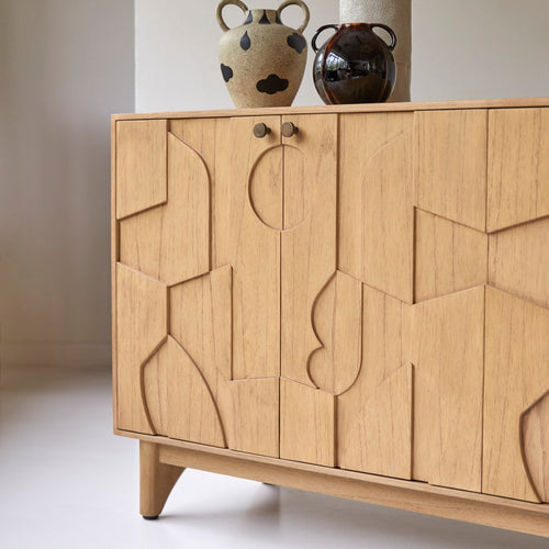 Tikamoon Buffetkast in mindihout, 165 cm - Naturel - vtwonen shop