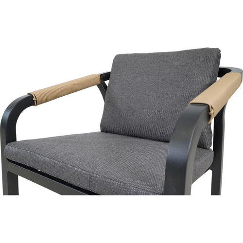 Lesli Living bistrostoel Rimini - zwart - 58x60x75cm - set van 4
