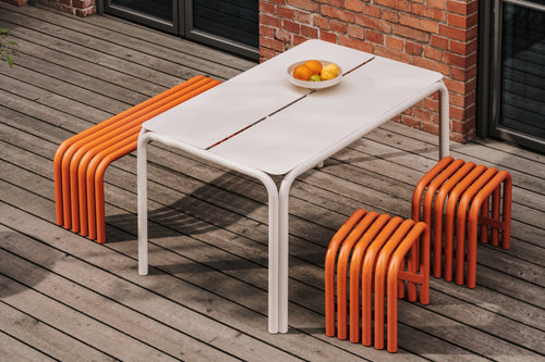 noo.ma NOKK Outdoor eettafel - Piazza Beige - vtwonen shop