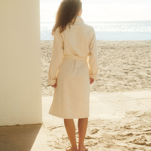 WAY badjas  - L - Creme - vtwonen shop