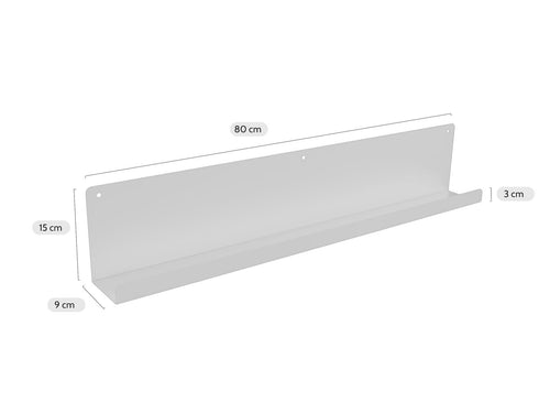 MaximaVida wandplank Wally 80 x 9 x 15 cm  ivoor - 2 stuks - vtwonen shop