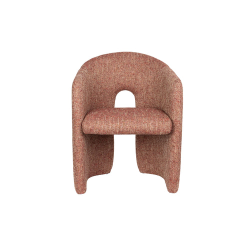 Zuiver Contour Eetkamerstoelen Armleuning Terracotta Rood - Set van 2