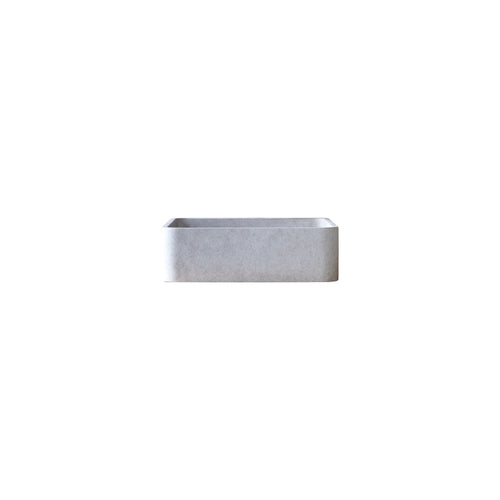 Tikamoon Vierkante waskom in grijs beton b. 39 cm - Grijs