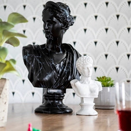 FurniLux Decoratie item Adam Marmer Wit - 16x10x25cm - vtwonen shop