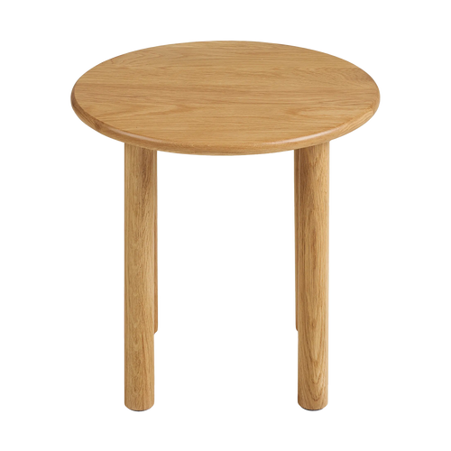 Artichok Joëlle Eikenhouten Bijzettafel Naturel - Ø 40 x 40 cm - vtwonen shop