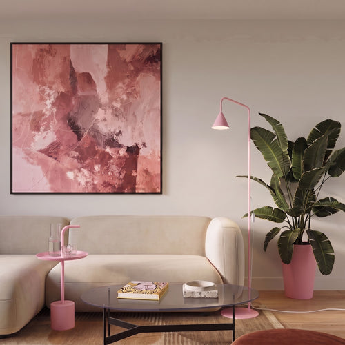 Sollux Lighting Vloerlamp NOX roze - 30x30x165cm