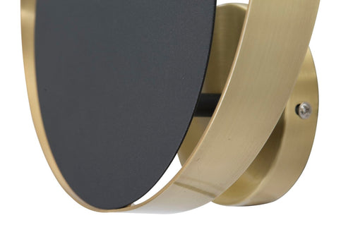 Mauro Ferretti wandlamp - 25x8x25 cm - zwart/goud