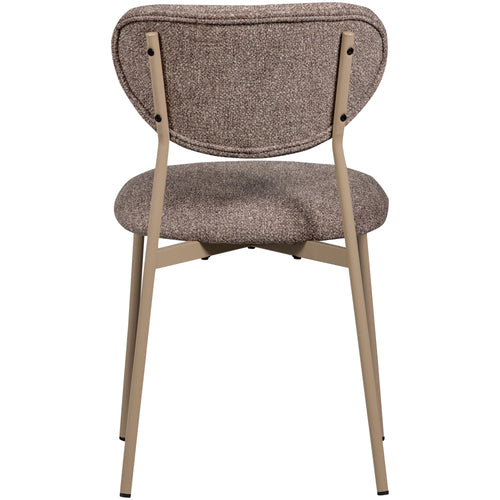 WOOOD eetkamerstoelen Valor - Polyester - Zand- Set van 2