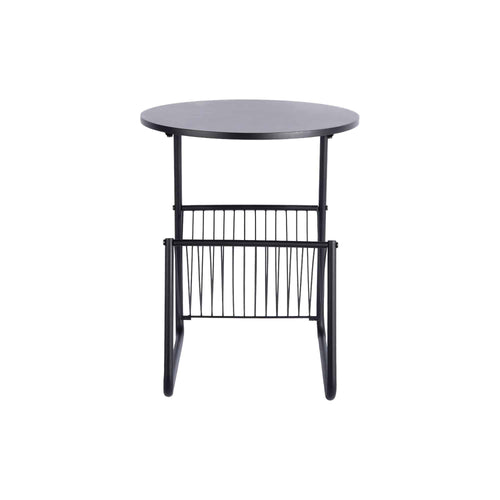 Leitmotiv bijzettafel Riqueza Revista - zwart - Ø40cm