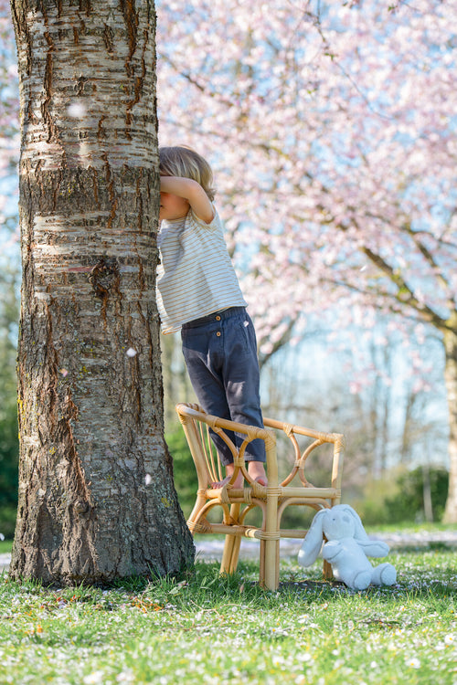 J-Line kinderstoel Filou - rotan - naturel