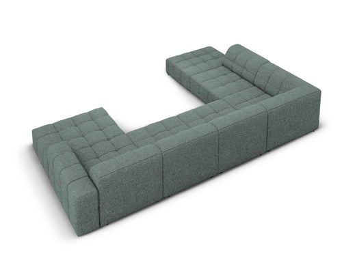 Cosmopolitan Design Panoramische hoekbank links Chicago 7-zits, chenille olie - 263x375x78cm