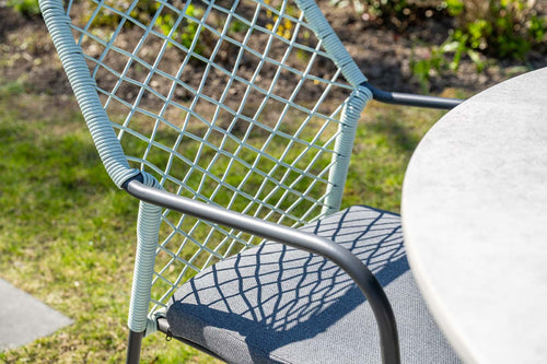 Garden Impressions Dido tuinstoelen set van 4 zachtgroen rope